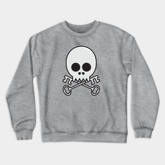 Skull and Crossed Keys Crewneck Sweatshirt by LocalZonly